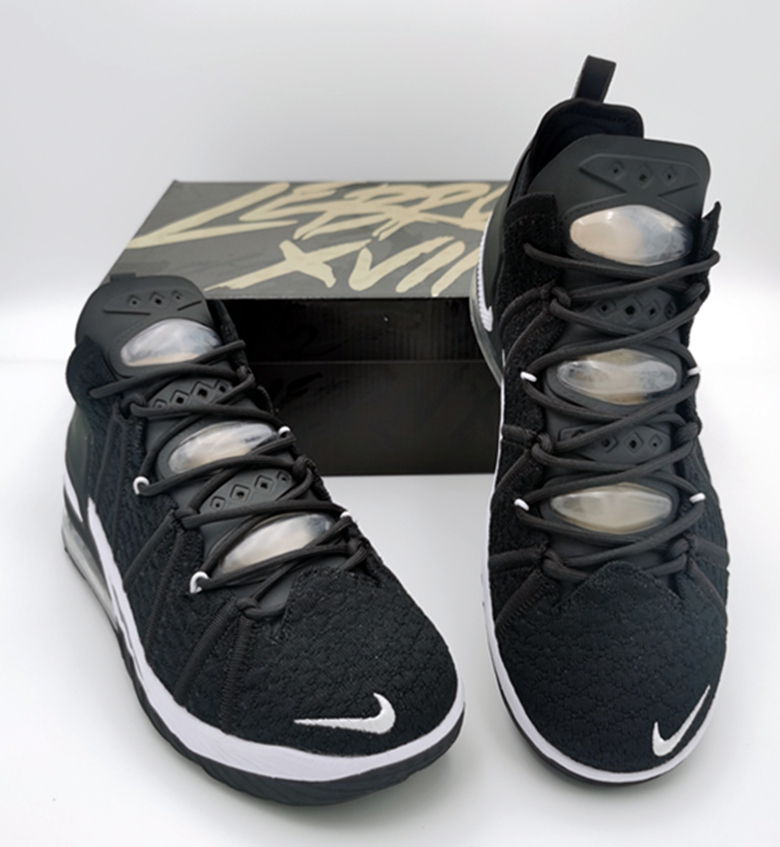 Nike Lebron 18 Black White Shoes